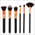 6pcs Wood Handle Brushes Set