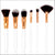 6pcs Wood Handle Brushes Set