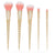 Pink Hair Brushes Set