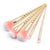 Pink Hair Brushes Set